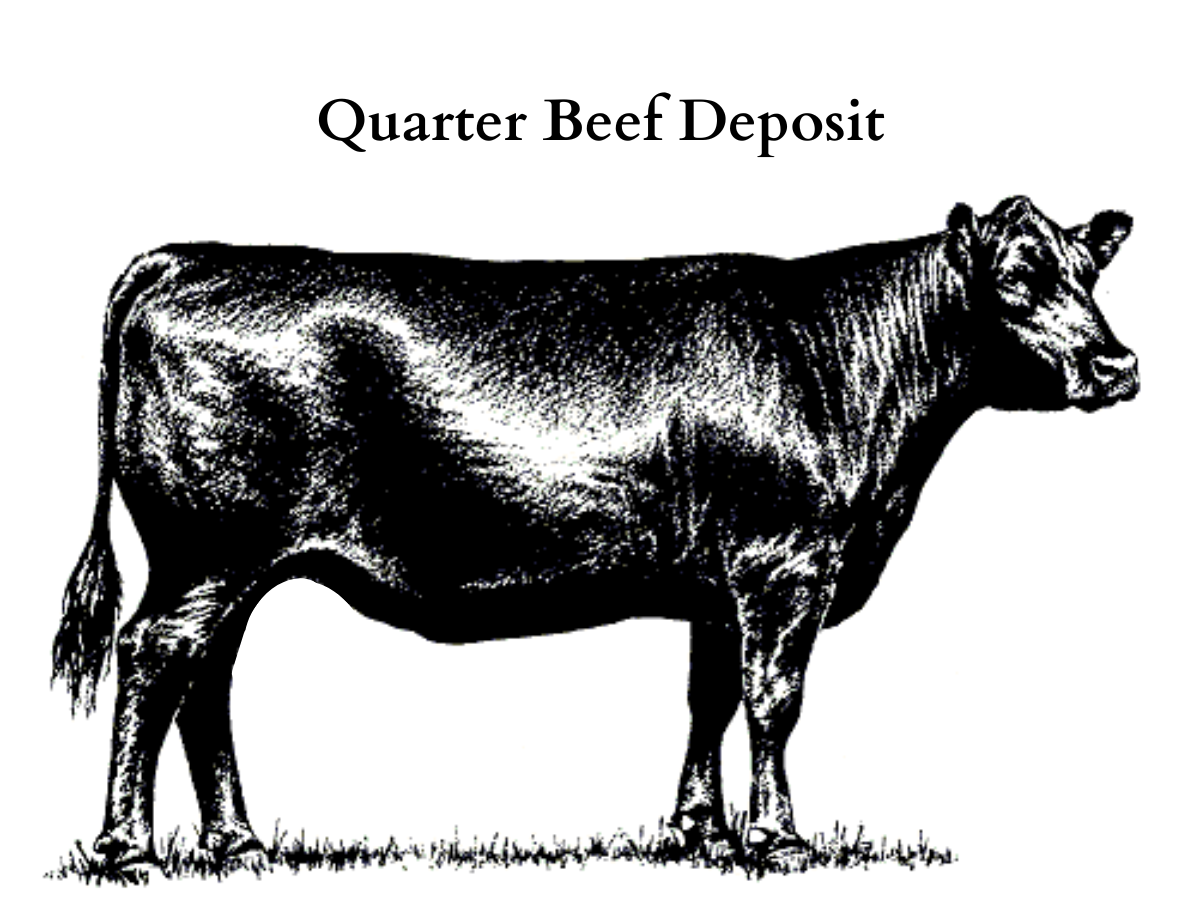 Quarter Beef Deposit